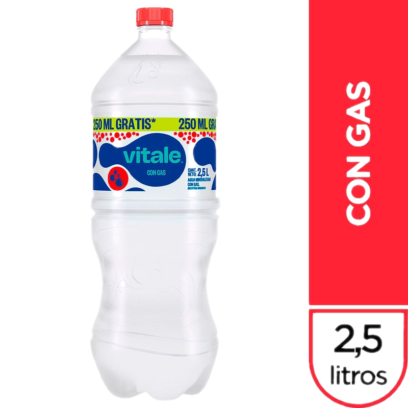 Agua Vitale Con Gas 2.5 L