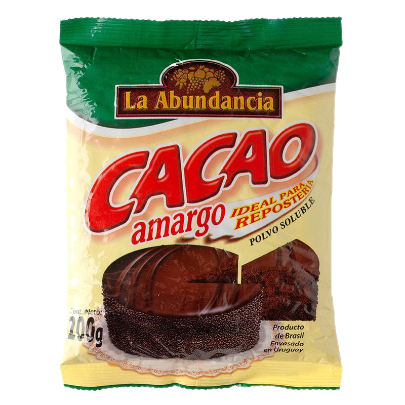Cacao Amargo La Abundancia 200 G