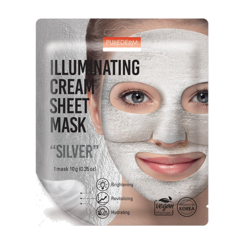 Mascarilla Facial Purederm Illuminating Cream Sheet 1 Unidad