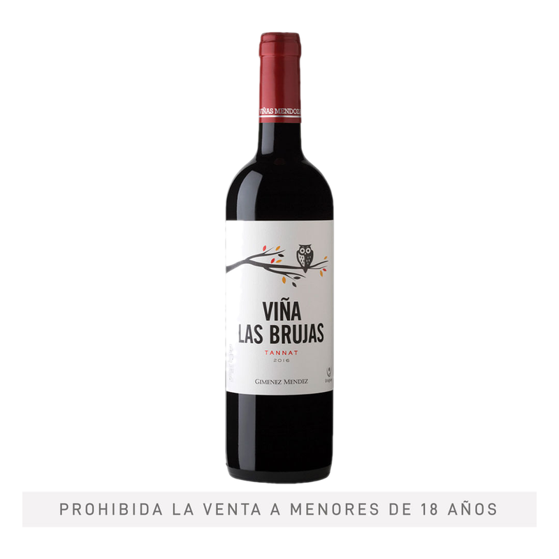 Vino Viñas Las Brujas Tinto Tannat 750 Ml