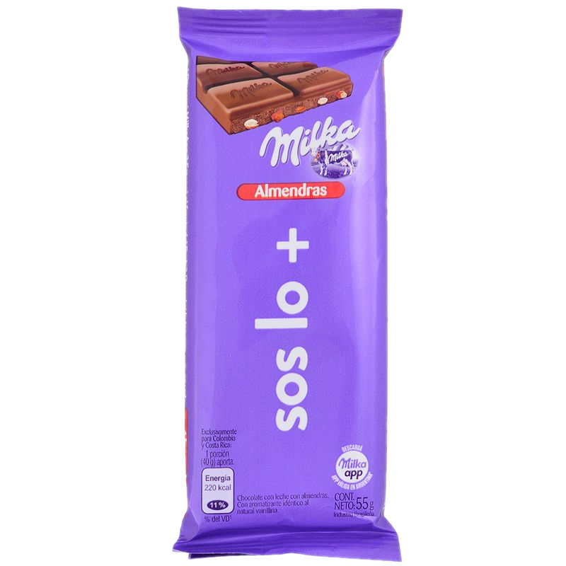 Chocolate Milka Almendras 55 G