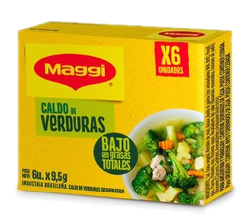 Caldo Maggi Verdura 6 Unidades