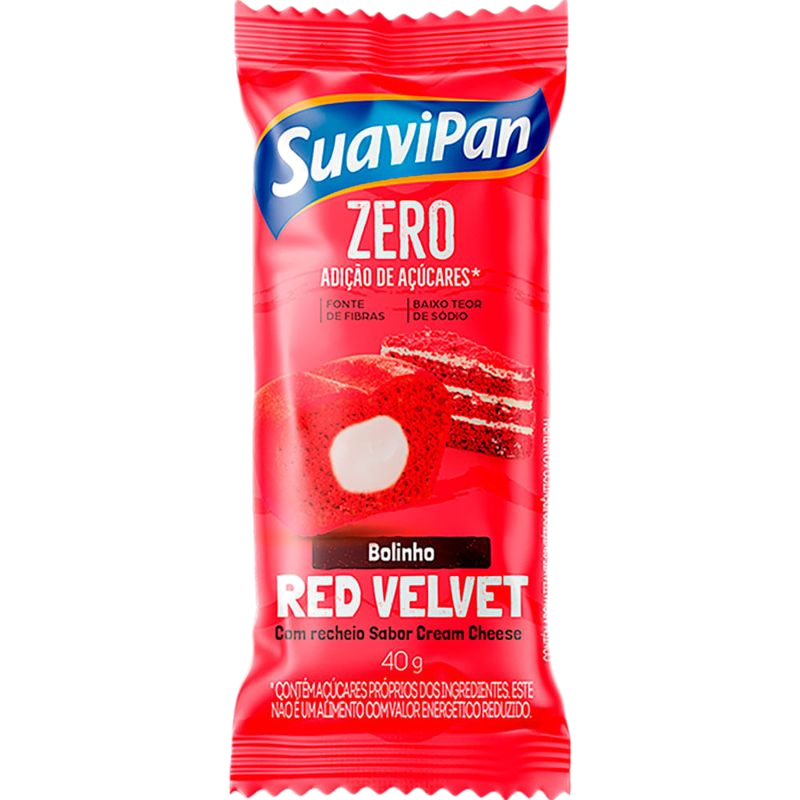 Mini Budín Suavipan Red Velvet Sin Azúcar 40 G