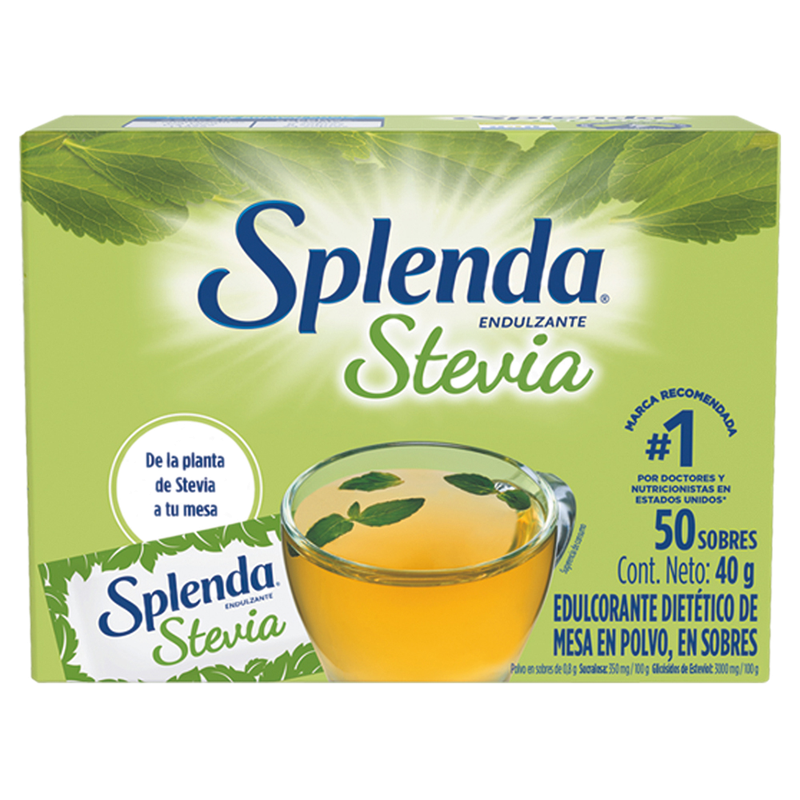 Endulzante Splenda Stevia 50 Sobres