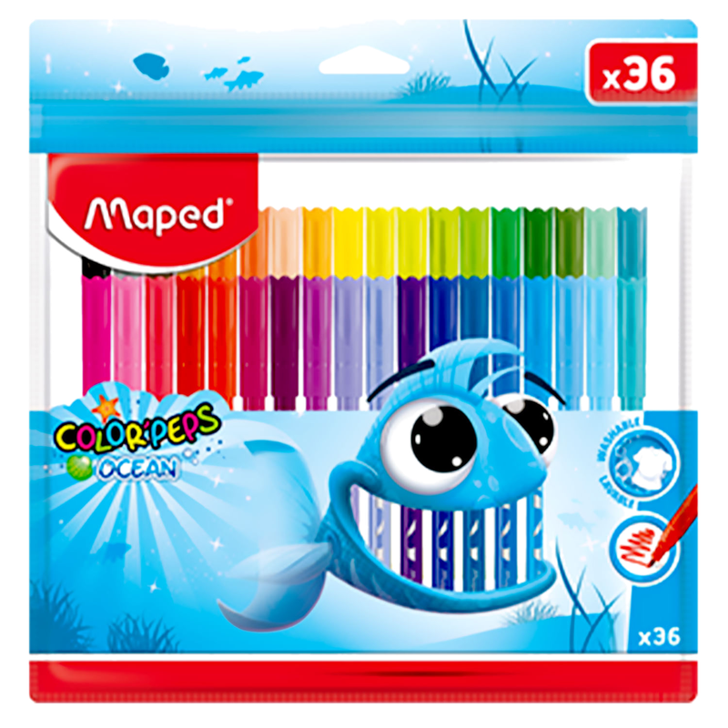 Marcadores Maped Ocean 36 Colores