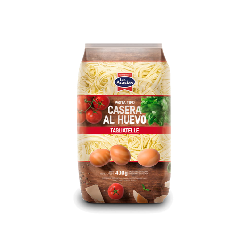 Fideos Al Huevo T/casero Las Acacias Tagliatelle 400 G