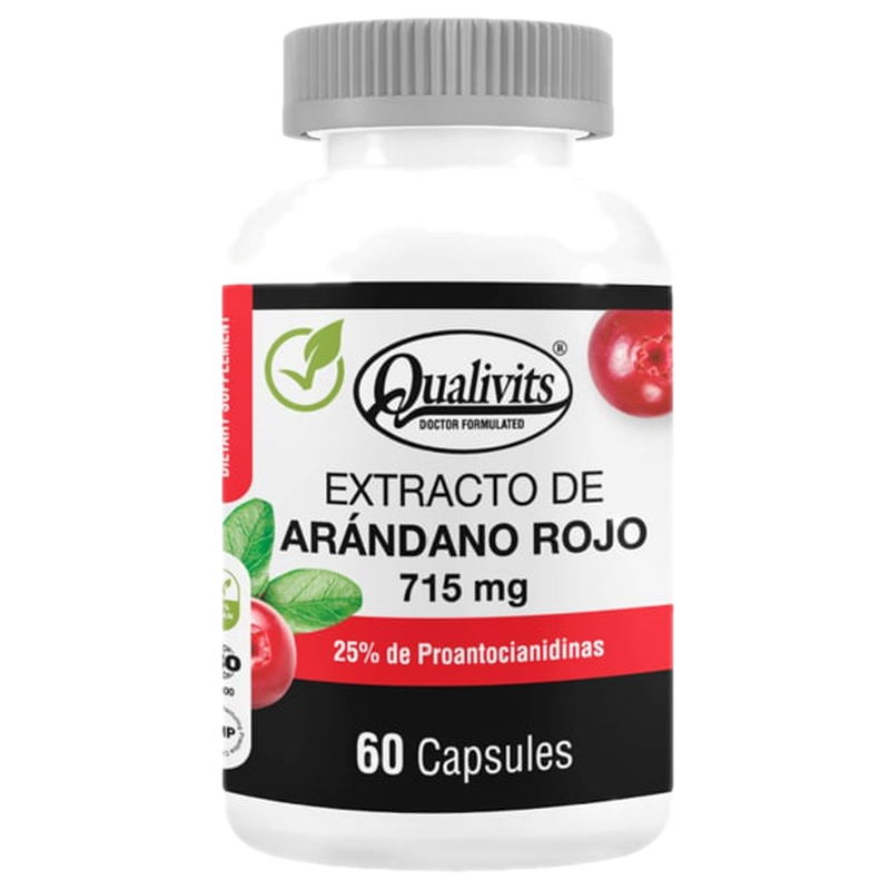 Extracto De Arándano Rojo Qualivits 715 Mg 60 Cápsulas