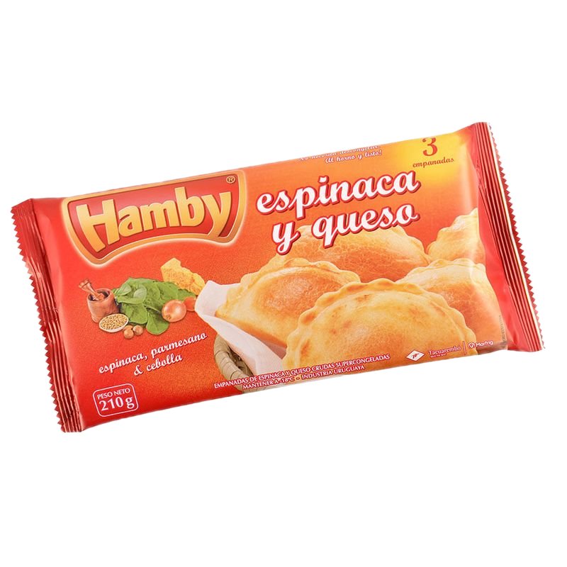 Empanadas Espinaca Y Queso Hamby 3 Unidades 210 G