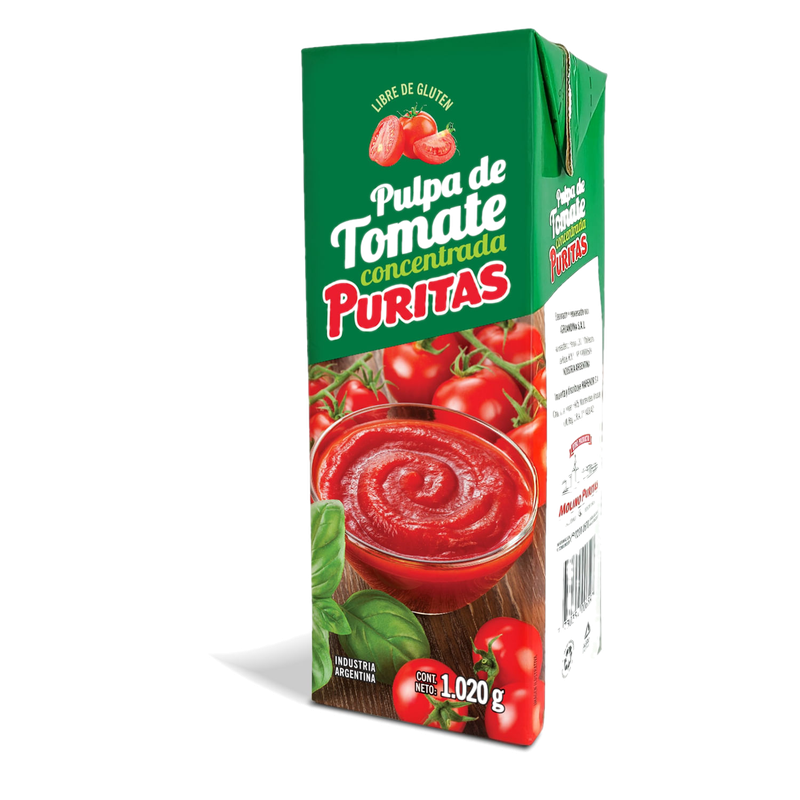 Pulpa Puritas De Tomate Concentrada 1020 G Sin Gluten