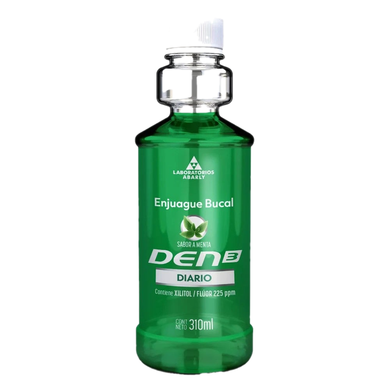 Enjuague Bucal Den3 Diario Menta 310 Ml
