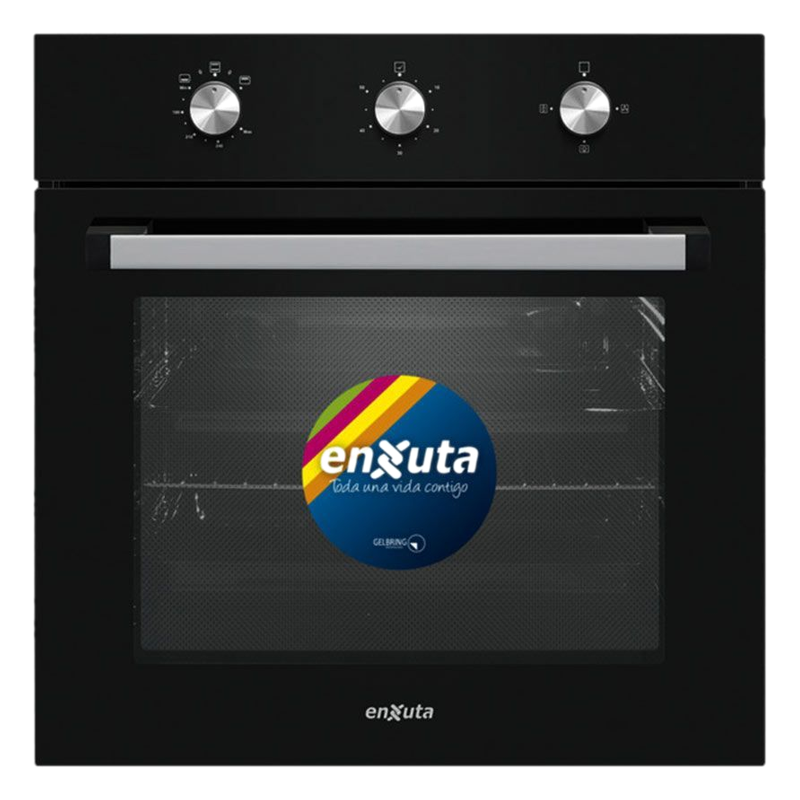 Horno De Empotrar Enxuta A Gas Con Convector Negro