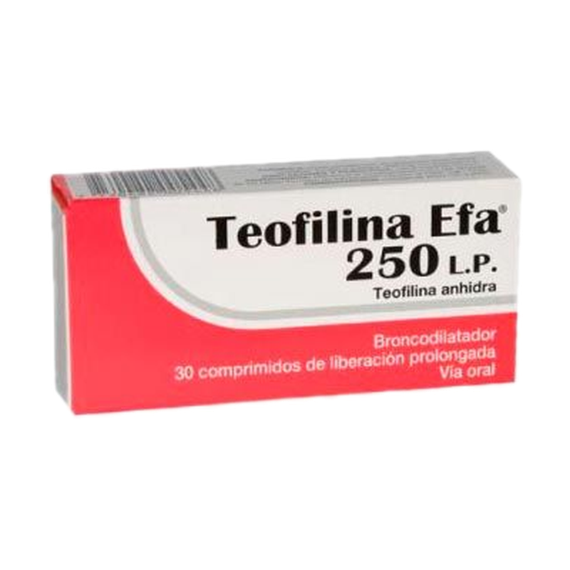 Teofilina Efa 250 L.p X 30 Comprimidos