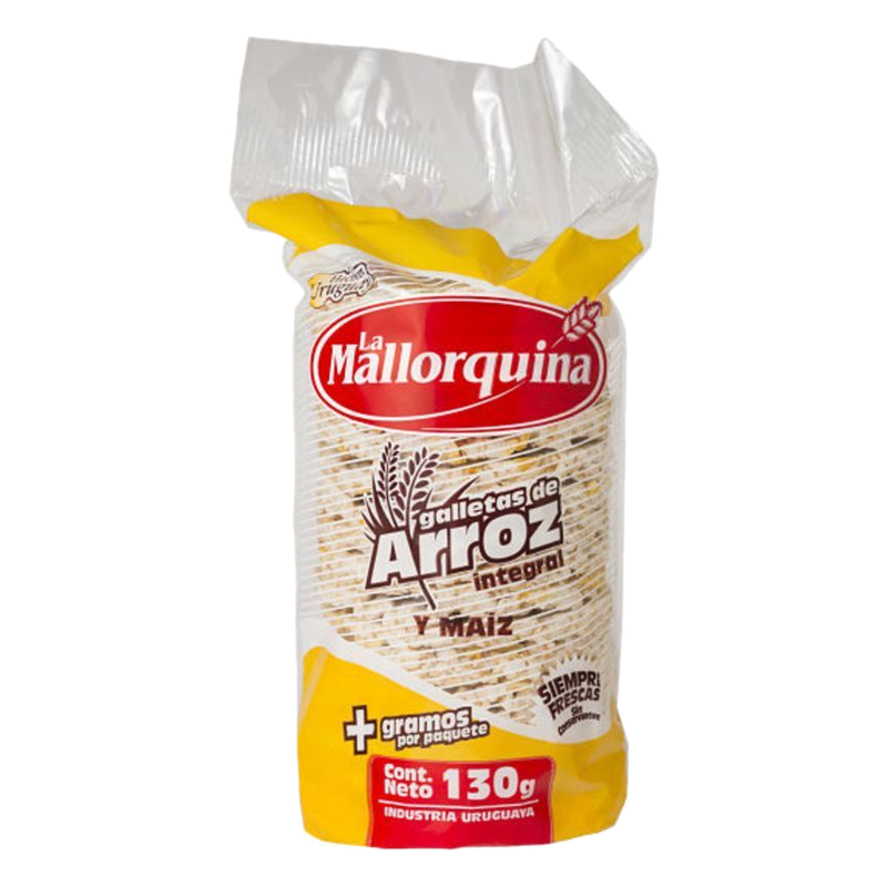 Galletas De Arroz Integral Y Maíz La Mallorquina 130 G