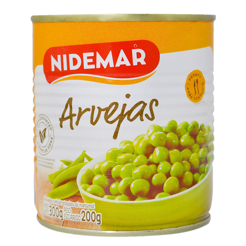 Arvejas Rehidratadas Nidemar 300 G