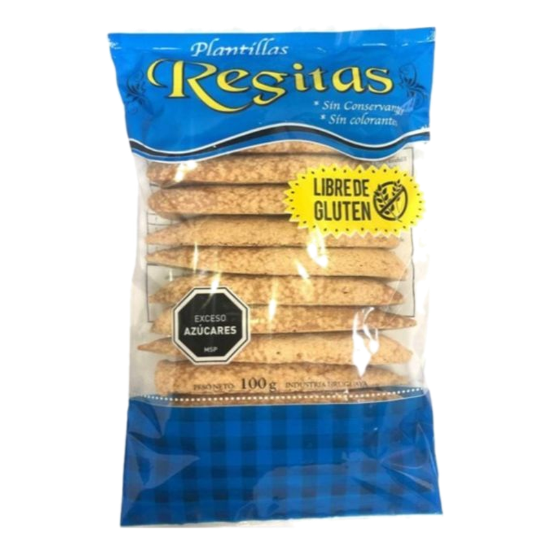 Plantillas Regitas Sin Gluten 100 G