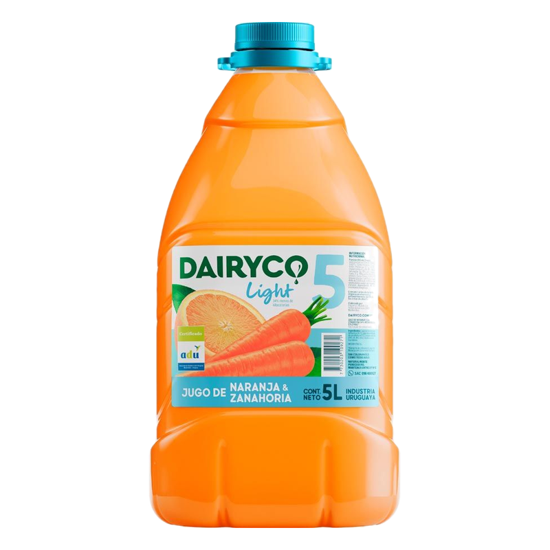Jugo Dairyco Sabor Naranja Y Zanahoria 5 L