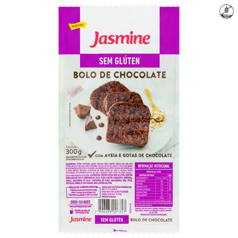 Budín De Chocolate Jasmine Sin Gluten 350 G