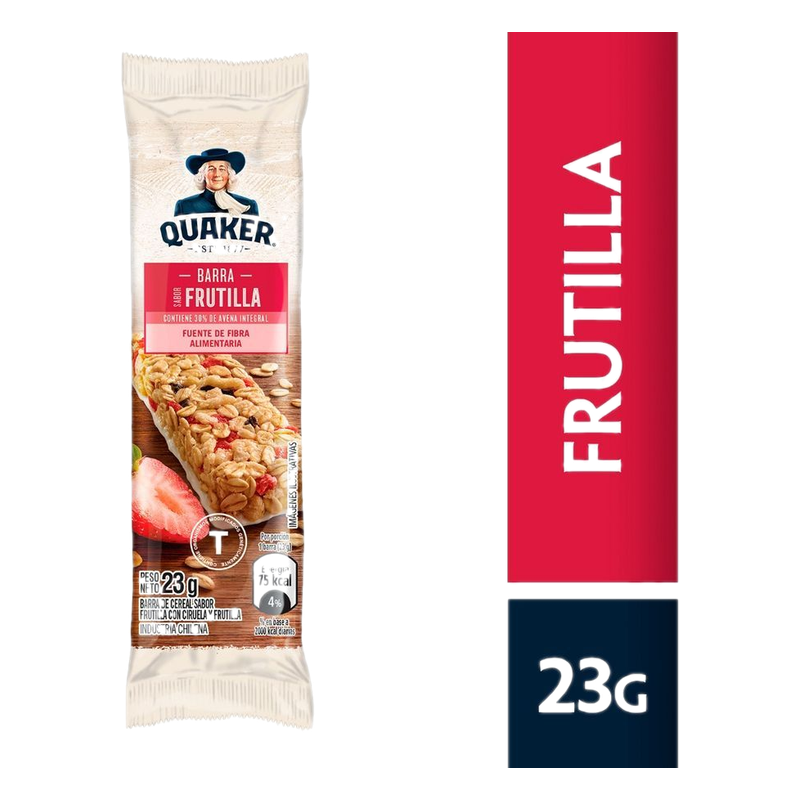 Barra Frutilla Quaker 23 G