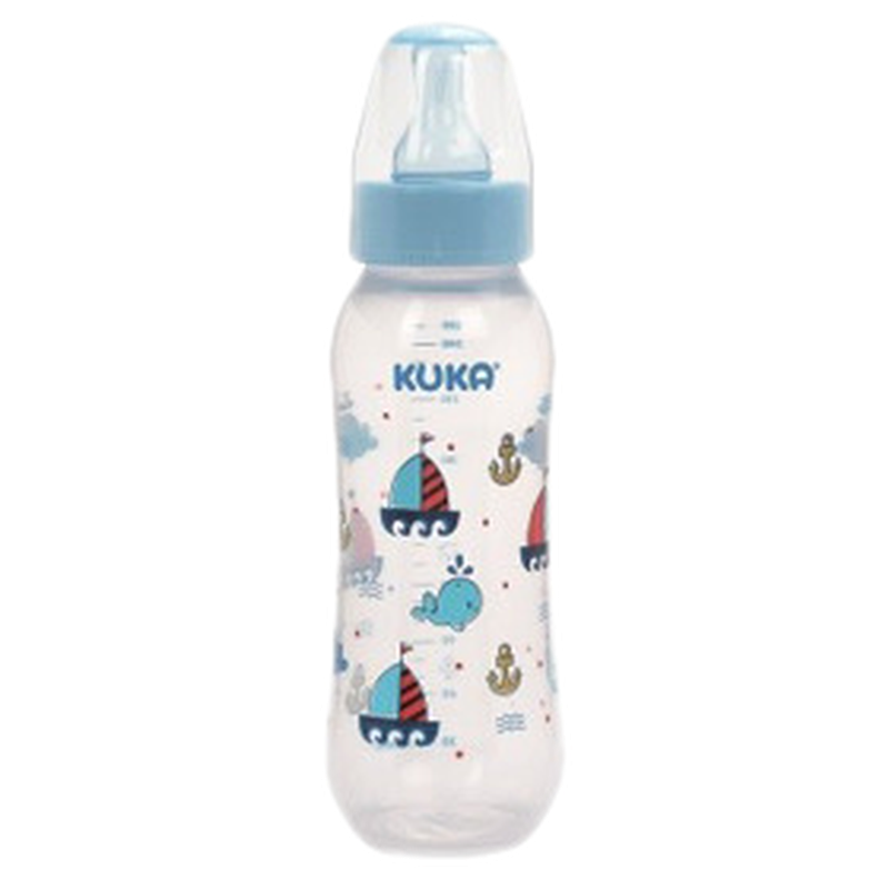 Kuka Mamadera Natural Plus Tetina Silicona Azul [250 Ml]