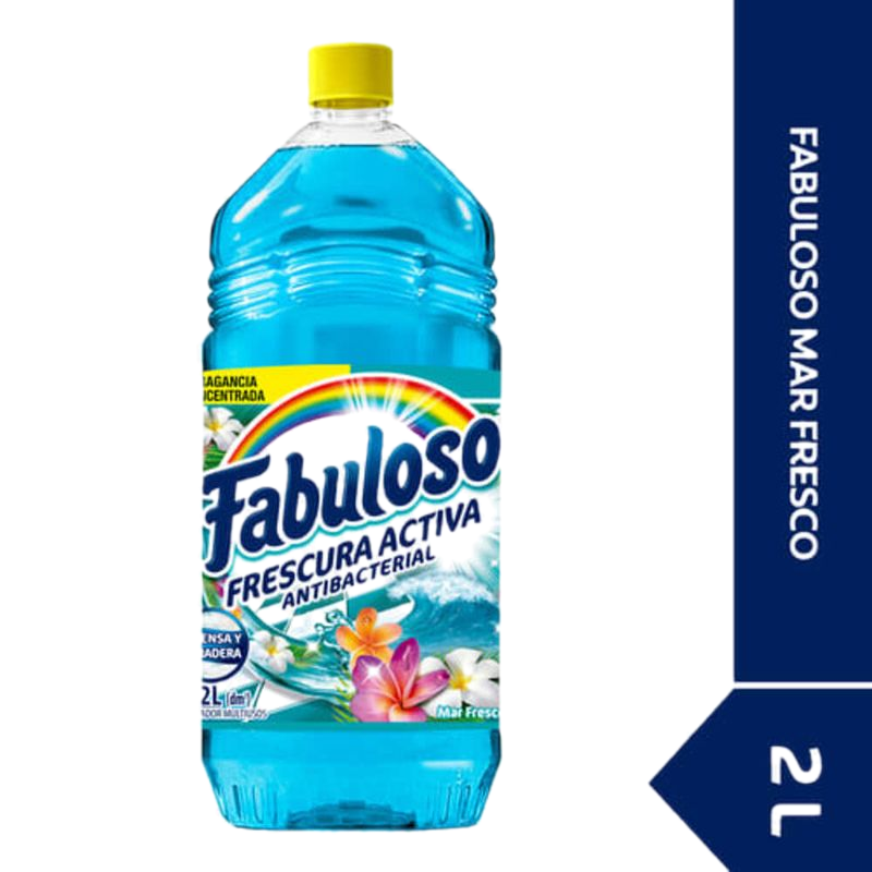 Limpiador Fabuloso Antibacterial Mar Fresco 2 L