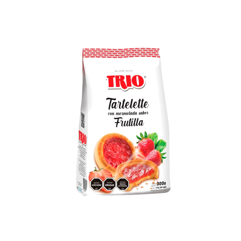 Galletas Trio Tartelette Con Mermelada Frutilla 300 G