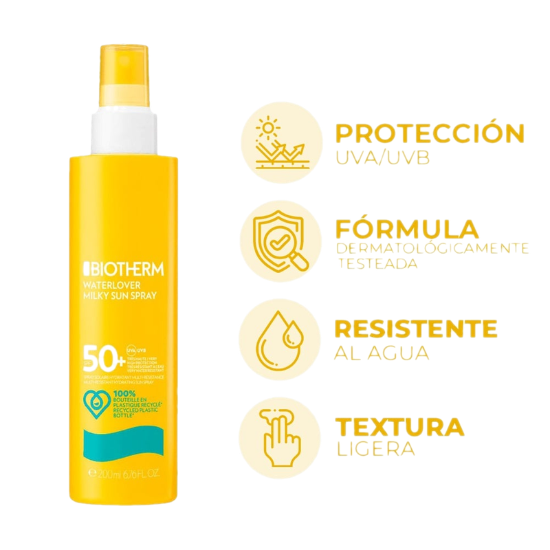 Protector Solar Biotherm Waterlover Sun Milky Fps50+ 200 Ml