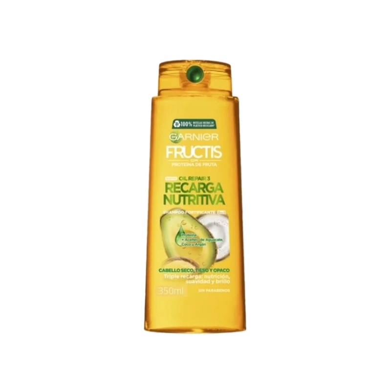 Shampoo Fructis Recarga Nutritiva 350 Ml.
