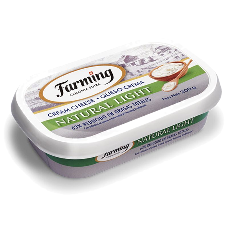 Queso Crema Farming Natural Light 200 G