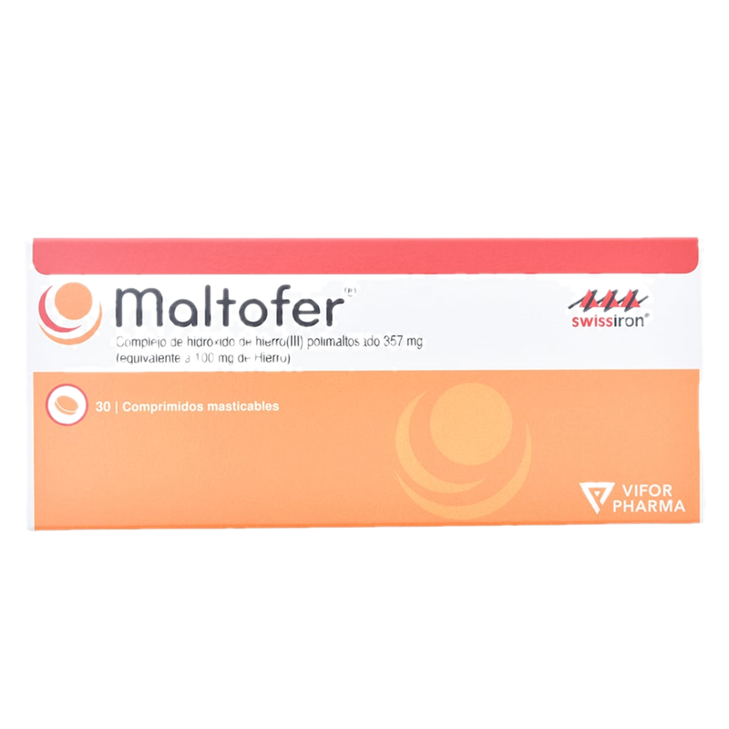 Maltofer 100 Mg 30 Tabletas Masticables