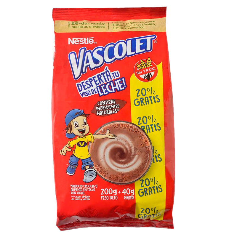 Alimento Achocolatado Vascolet 240 G