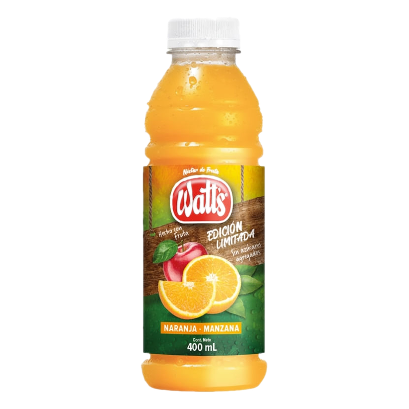 Jugo Watts Naranja Y Manzana 400 Ml