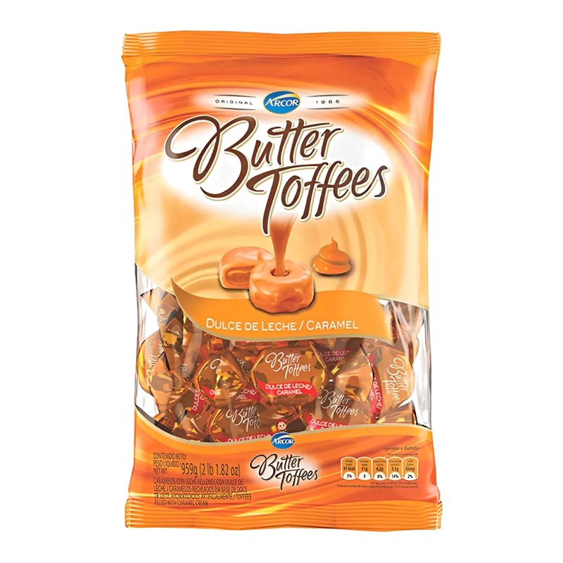 Caramelos Butter Toffees Dulce De Leche 822 G