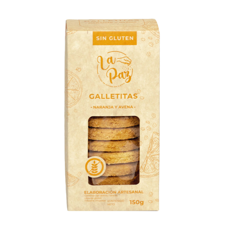 Galletitas La Paz Dulces Naranja Y Avena 150 G