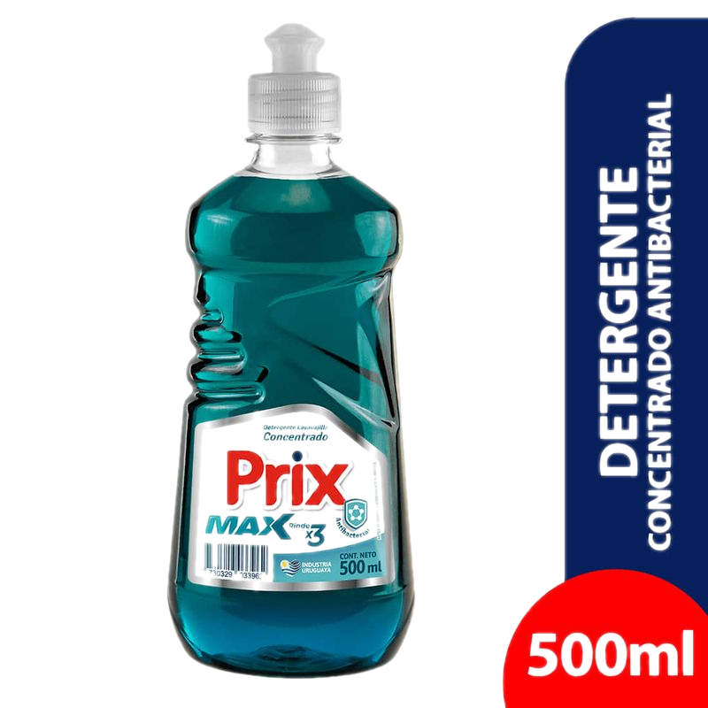 Detergente Líquido Prix Max Concentrado Antibacterial 500 Ml