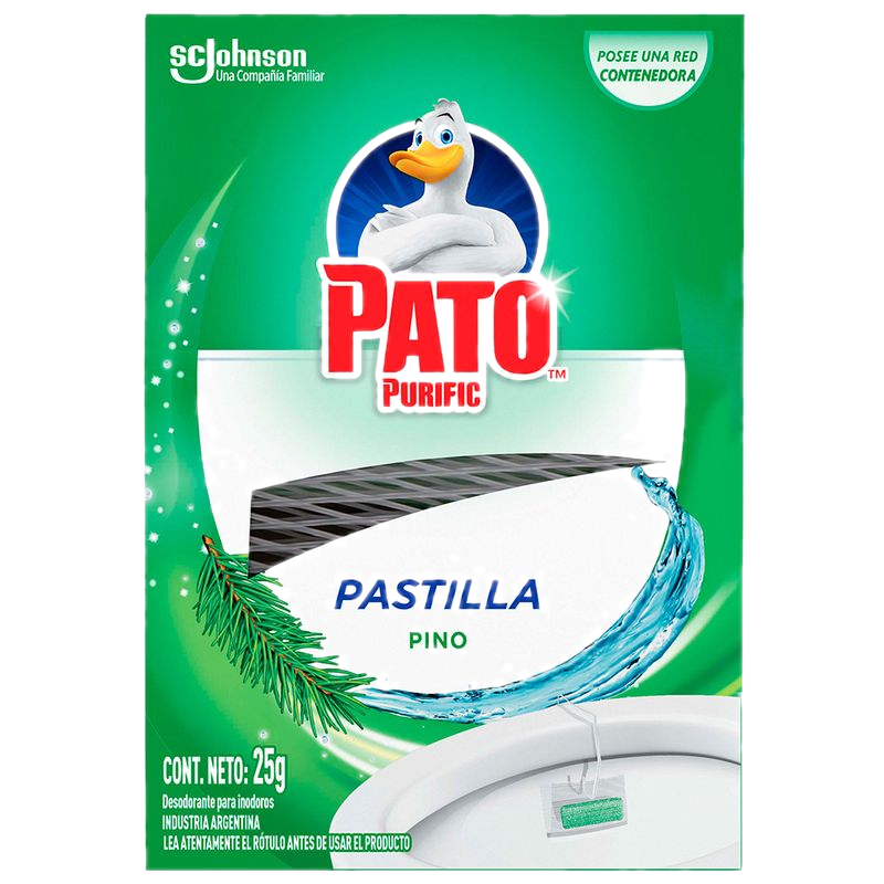 Desodorante Inodoro Pato Pino Pastilla 25 G