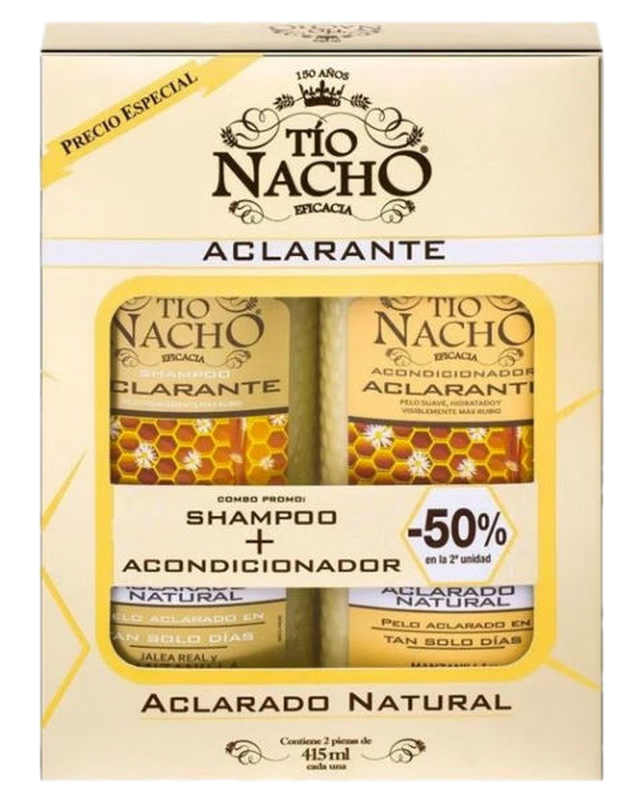 Tio Nacho Aclarante Shampoo 415 Ml + Acondicionador 415 Ml