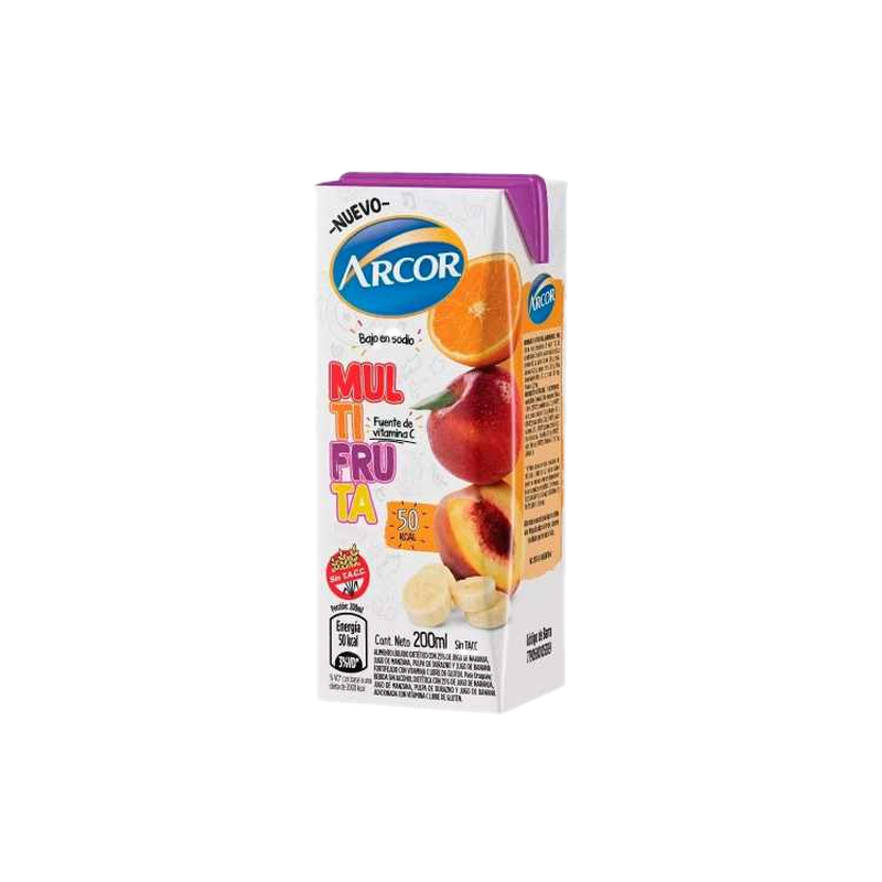 Jugo Tet.arcor 200 Ml Multifruta