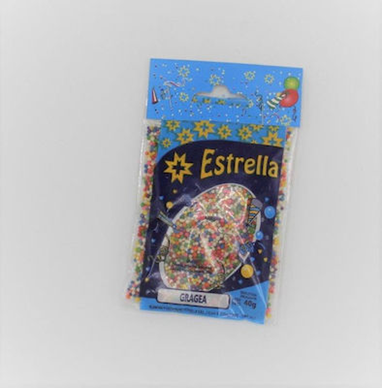 Grageas Estrella Colores 40 G