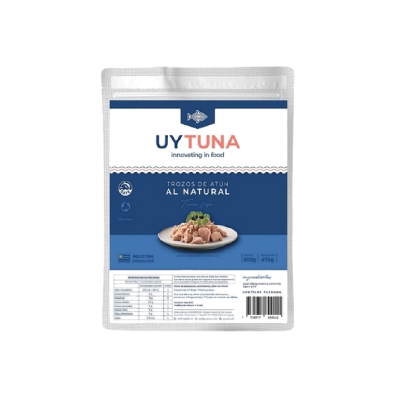Atún En Trozos Uytuna Al Natural Pouch 500 G