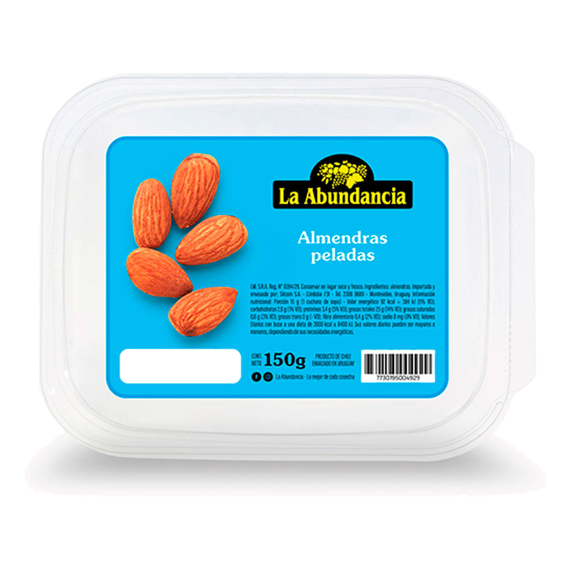 Almendras Peladas La Abundancia 150 G