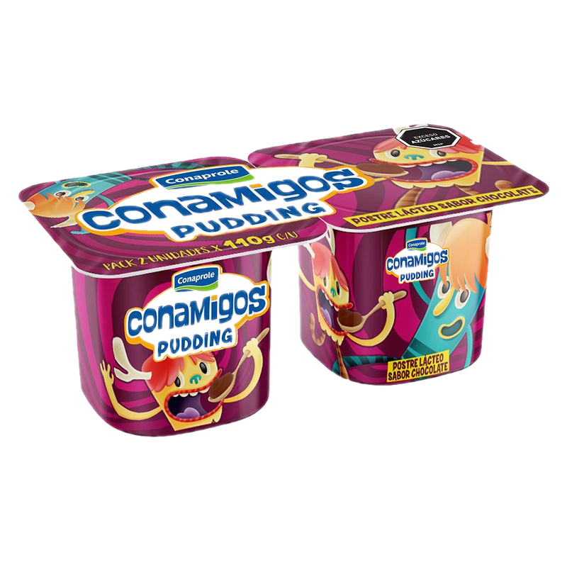 Pudding Chocolate Conamigos 2 Unidades