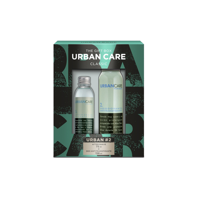 Gift Box Urban Care Classic Desodorante Aerosol 158 Ml + Balsamo 75 Ml