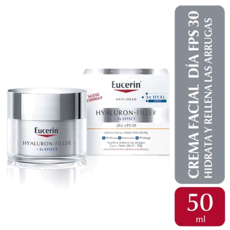 Crema Eucerin Hyaluron Filler Día Fps30 50 Ml