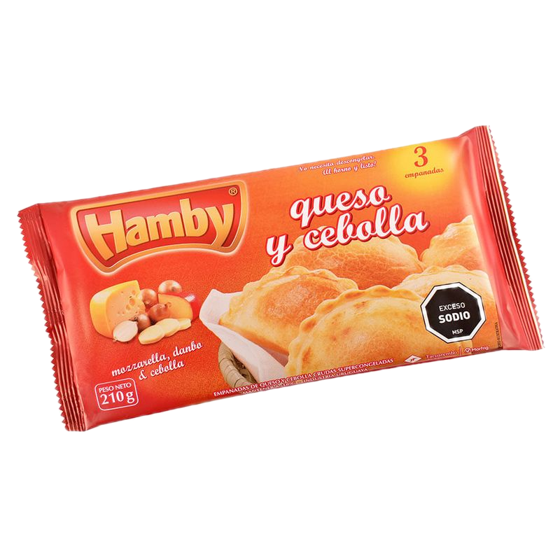 Empanadas Queso Y Cebolla Hamby 3 Unidades 210 G