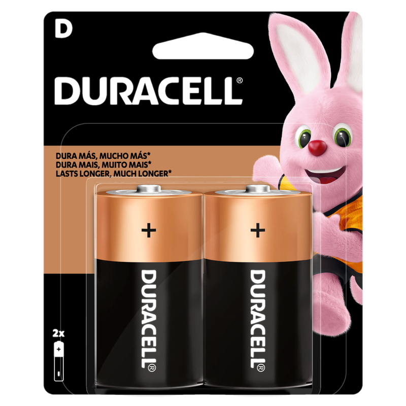 Pilas Duracell D Grande 2 Unidades .