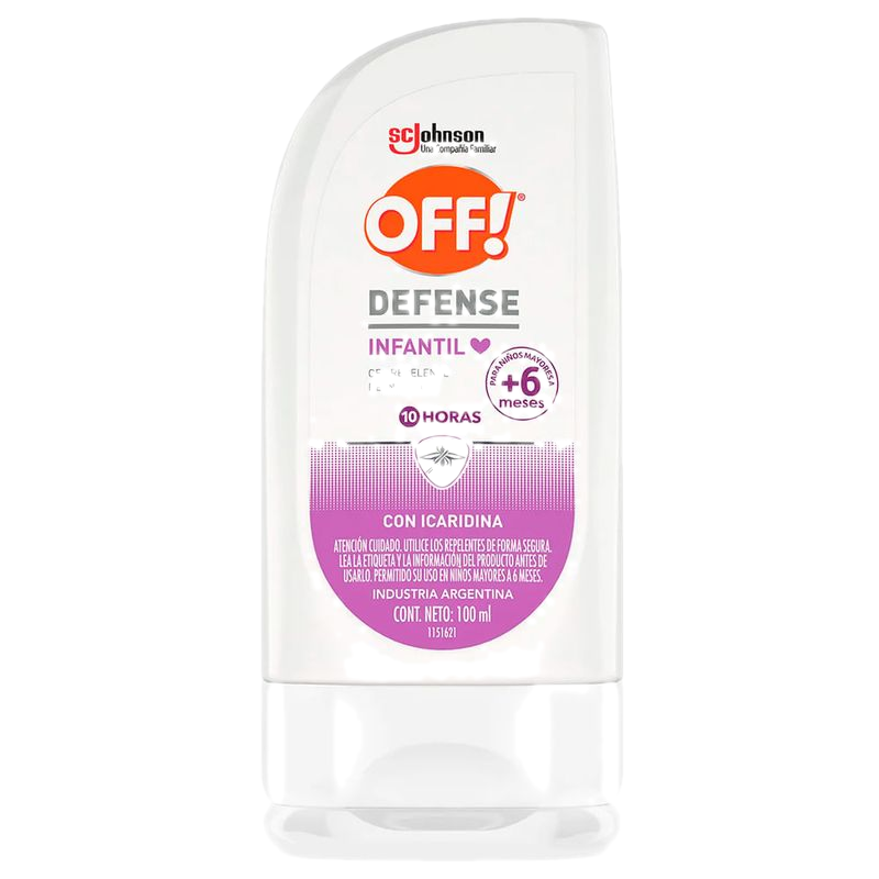 Repelente Off Defense Infantil Gel 100 Ml