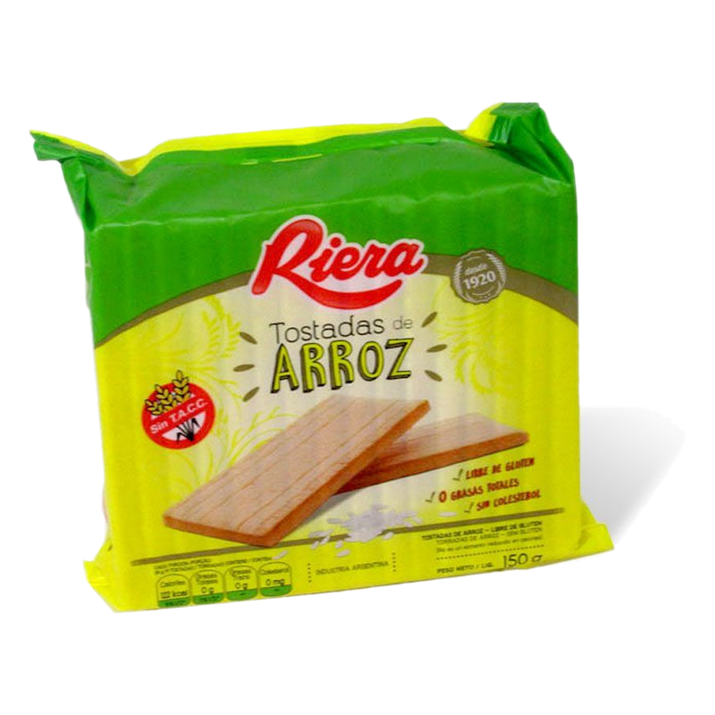 Galleta De Arroz Sin Gluten Riera 150 G