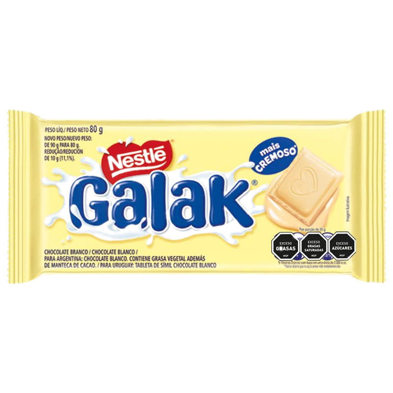 Chocolate Blanco Nestlé Galak 80 G