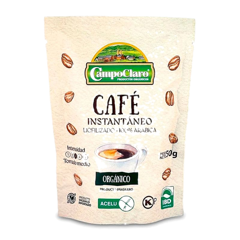 Café Instantáneo Orgánico Campoclaro 50 G