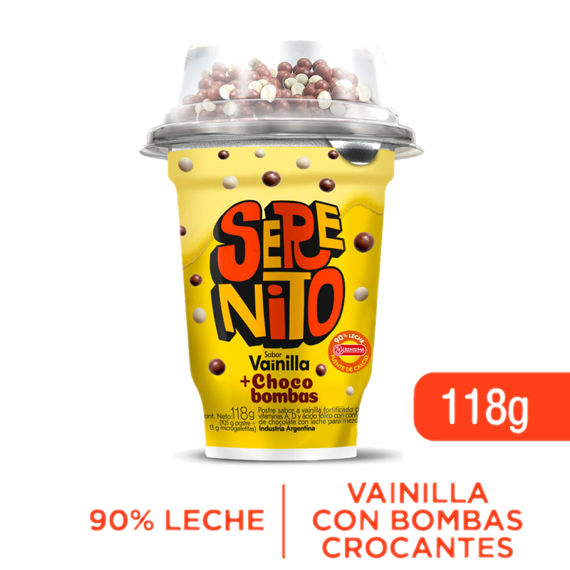 Postre Serenito Vainilla Con Bombas Crocantes 118 G